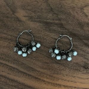 Beaded Hoops